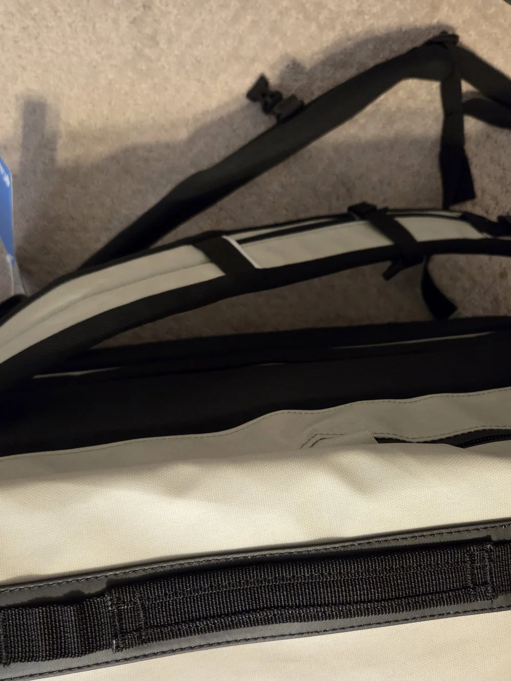 Columbia OutDry Beige Backpack with Black Trim